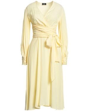 Elisabetta Franchi Midi Dress Viscose - Yellow