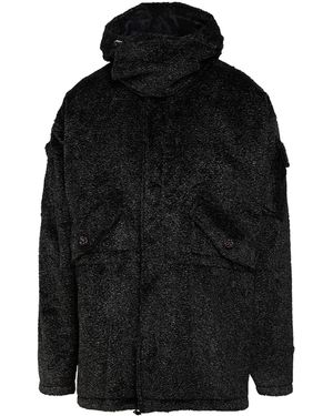 Kris Van Assche Shearling- & Kunstfell - Schwarz