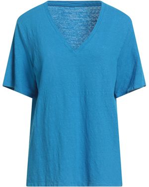 Majestic Filatures T-Shirt Linen, Elastane - Blue