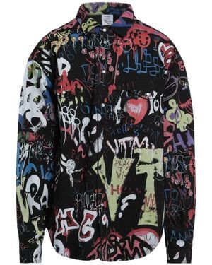 Vetements Denim Shirt - Blue