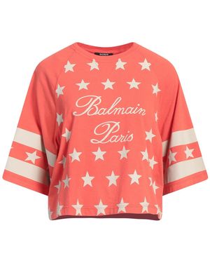Balmain Camiseta - Rojo