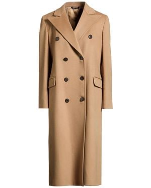 Brian Dales Camel Coat Virgin Wool - Natural