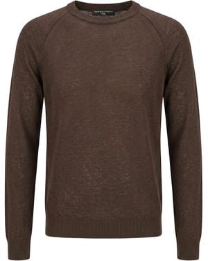 Daniele Fiesoli Taupe Jumper Linen, Cotton - Brown