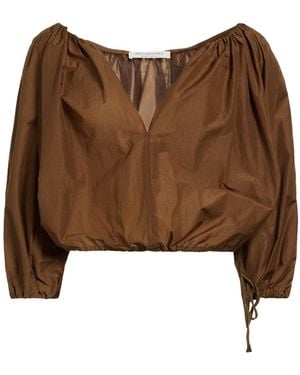 Philosophy Di Lorenzo Serafini Top Polyamide, Cotton - Brown