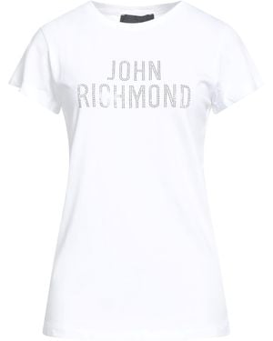 John Richmond T-Shirt Cotton, Elastane - White