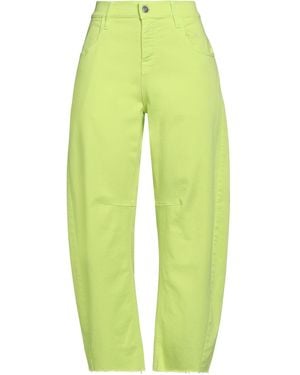 CYCLE Trousers Cotton, Elastomultiester, Elastane - Green