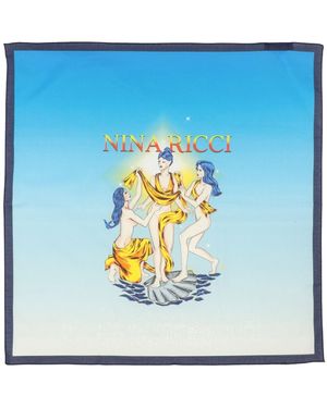 Nina Ricci Scarf Cotton - Blue