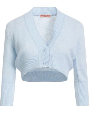 Ermanno Scervino Blue Wool Cashmere Cardigan Pullover Sweater