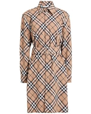 Burberry Mini Dress Polyester, Wool - White