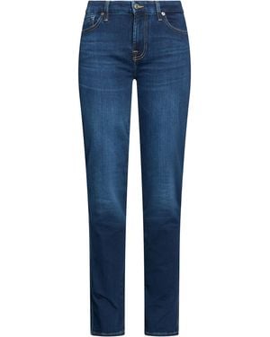 7 For All Mankind Jeans Cotton, Polyester, Elastane - Blue