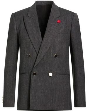 Lardini Blazer Polyester, Wool, Elastane - Black