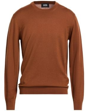 Alpha Studio Jumper Wool - Brown