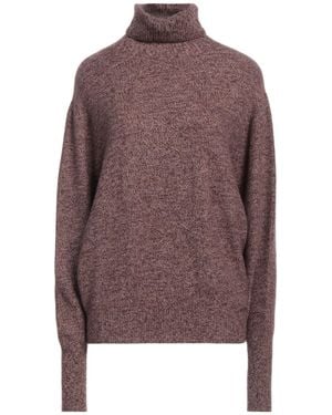 Kiton Turtleneck Cashmere, Silk - Brown