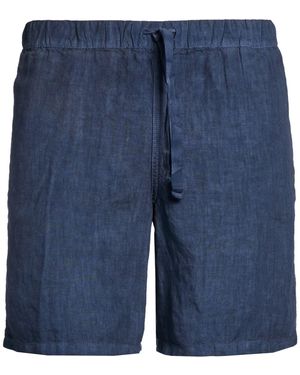 120% Lino Shorts & Bermuda Shorts - Blue