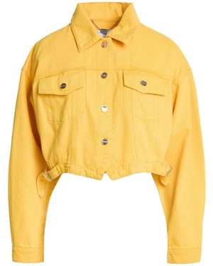 Blugirl Blumarine Marigold Denim Outerwear Cotton - Yellow