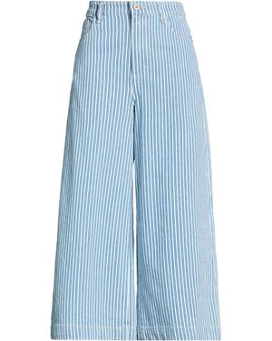 Please Light Trousers Cotton, Elastane - Blue