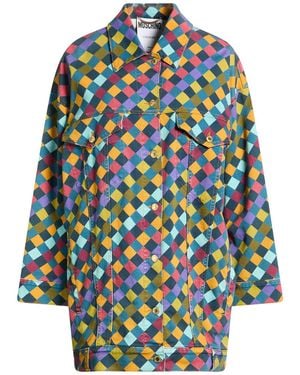 Moschino Couture Overcoat & Trench Coat Cotton, Elastane - Blue