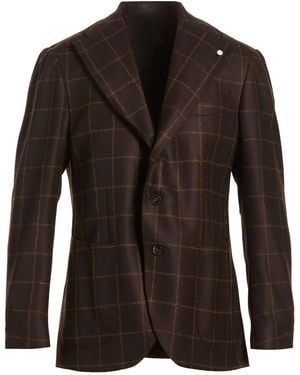 Luigi Bianchi Blazer Wool, Cashmere - Black