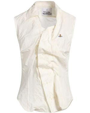 Vivienne Westwood Ss Drunken Shirt Shirt Cotton - White