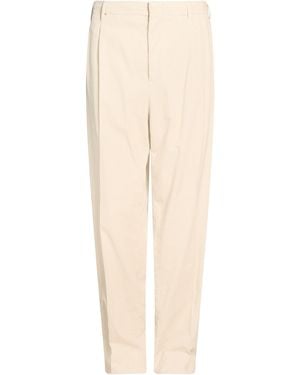 Brunello Cucinelli Cream Trousers Cotton - Natural