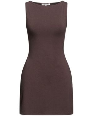 Reformation Mini Dress Organic Cotton, Elastane - Brown