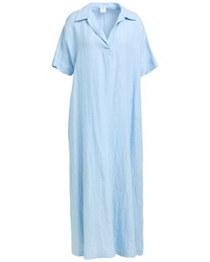 Eleventy Light Maxi Dress Linen - Blue