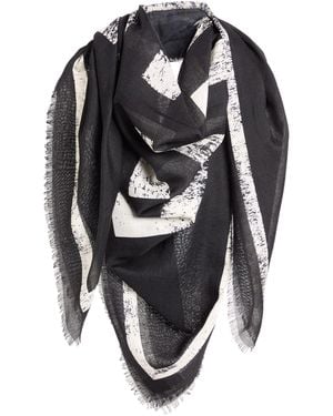 Givenchy Scarf Cashmere, Silk - Black