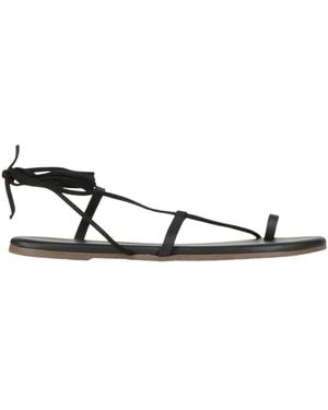 TKEES Thong Sandal Leather - White