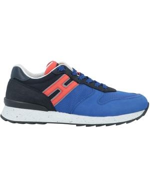 Hogan Rebel Sneakers Soft Leather, Textile Fibers - Blue