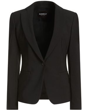 Dondup Blazer Polyester, Virgin Wool, Elastane - Black