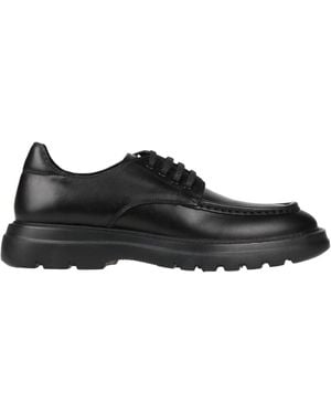 Alberto Guardiani Lace-Up Shoes Leather - Black