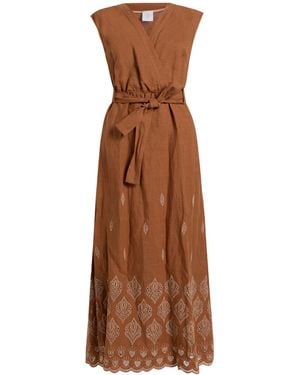 Eleventy Vestido Largo - Marrón