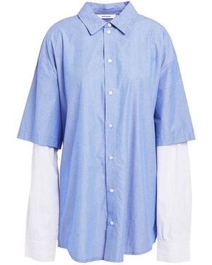 Oval Square Shirt Organic Cotton - Blue
