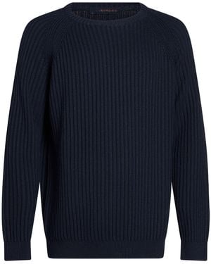 Jeordie's Sweater Merino Wool - Blue