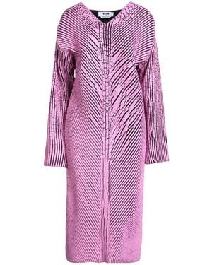 MSGM Midi Dress Virgin Wool, Acrylic - Purple