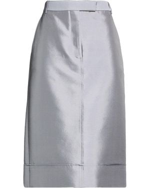 Thom Browne Midi Skirt Wool, Silk - Grey