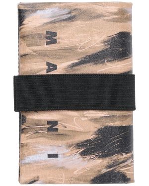 Marni Sand Cardholder Cellulose, Polyester, Plastic - Natural