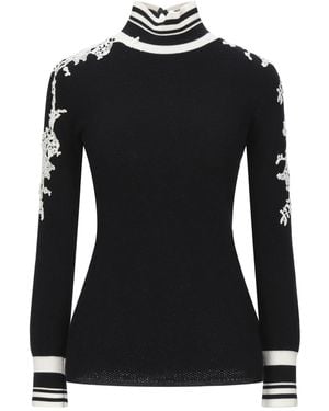 Ermanno Scervino Turtleneck Virgin Wool - Black