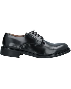 LELLO ABATE Lace-Up Shoes Soft Leather - Black
