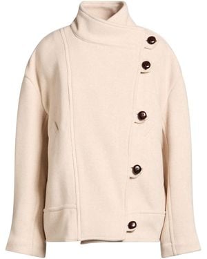Isabel Marant Coat Wool, Polyamide - Natural