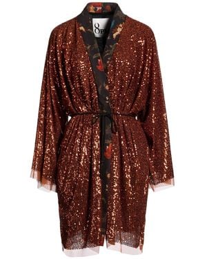 8pm Overcoat & Trench Coat Polyester, Elastane - Red