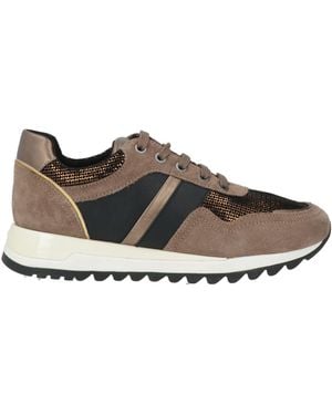 Geox Taupe Sneakers Leather - Brown