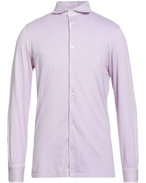 Fedeli Lilac Shirt Cotton - Purple