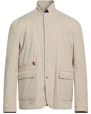Kiton Jacket Polyester - Natural