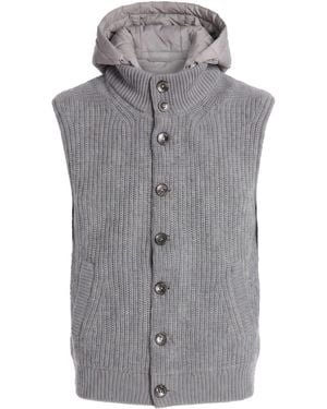 Herno Vest Wool, Polyamide - Gray