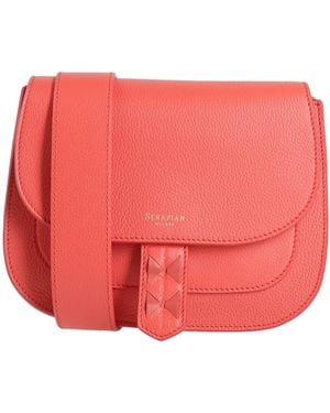 Serapian Cross-Body Bag Leather - Red