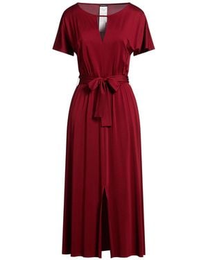 Pennyblack Burgundy Midi Dress Viscose, Elastane - Red
