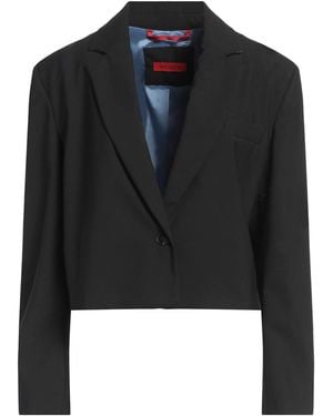 MAX&Co. Blazer Polyester, Virgin Wool, Elastane - Black