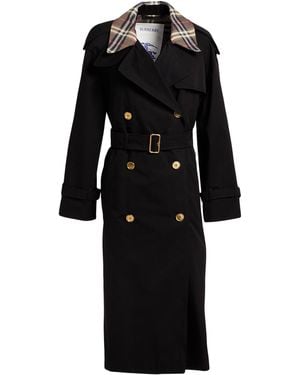 Burberry Overcoat & Trench Coat Cotton - Black