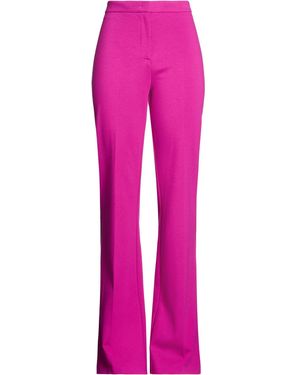 Pinko Plum Trousers Viscose, Polyamide, Elastane - Pink